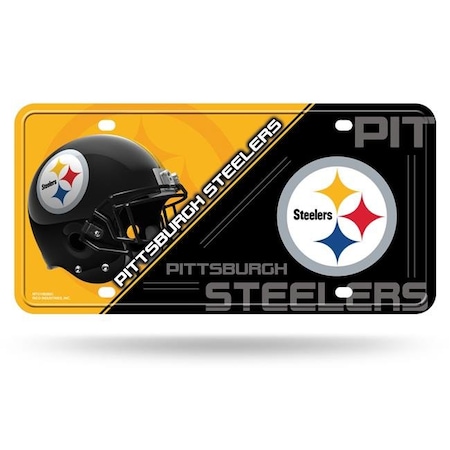 Rico Pittsburgh Steelers License Plate Metal 6734513431